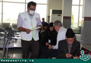 استقرار نیروهای بهداشتی در پایگاه مراقبت بهداشت مرزی فرودگاه همدان