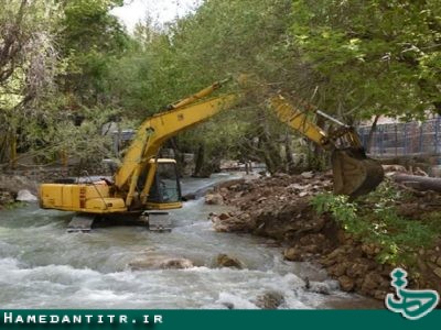 آزاد سازی ۳۵۰ هکتار از رودخانه های استان همدان