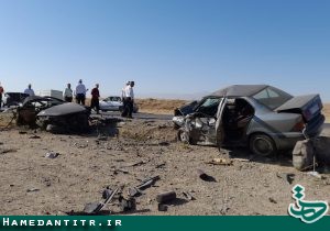 وجود دوفوتی در تصادفات جاد‌ه ای استان همدان