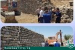 اجرای عملیات دیواره سازی رودخانه فارسجین